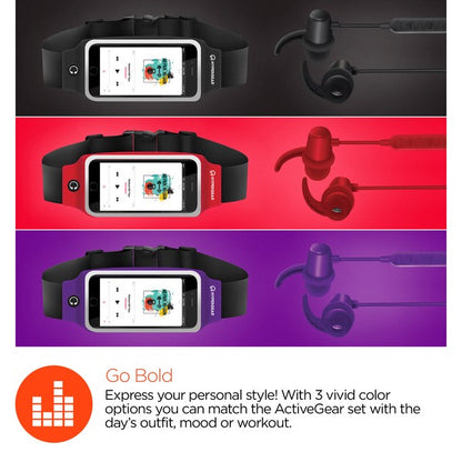 Crush your fitness goals with the HyperGear ActiveGear Wireless Earphones & Belt combo. Designed for athletes, runners, and everyday movers, this set delivers high-performance audio and hands-free convenience in one sleek package. Whether you're hitting the pavement or the gym, you’ll stay connected, focused, and totally untangled