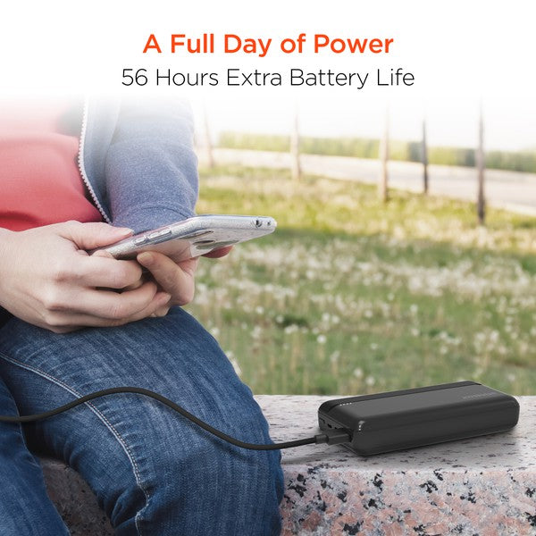 Stay charged wherever life takes you with the HyperGear 20000mAh Power Bank. Featuring a massive battery capacity and dual fast-charging outputs—including 20W USB-C Power Delivery and 18W Adaptive Fast Charge USB-A—this slim powerhouse is built for multitaskers, travelers, and tech lovers who need reliable juice on the go.