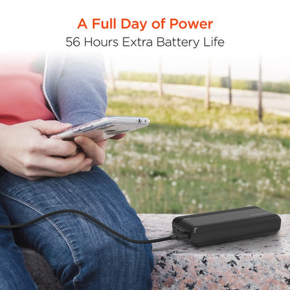 Stay charged wherever life takes you with the HyperGear 20000mAh Power Bank. Featuring a massive battery capacity and dual fast-charging outputs—including 20W USB-C Power Delivery and 18W Adaptive Fast Charge USB-A—this slim powerhouse is built for multitaskers, travelers, and tech lovers who need reliable juice on the go.