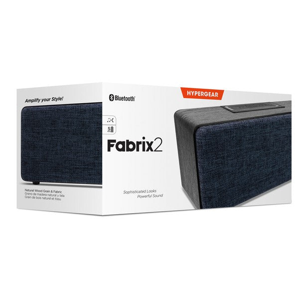 Turn up the style and the sound with the HyperGear Fabrix 2 Wireless Speaker. Wrapped in premium woven fabric and powered by rich stereo drivers, this speaker blends fashion and function for music lovers who want more than just volume. Whether you're hosting, chilling, or working, Fabrix 2 delivers immersive audio in a design that fits any space.