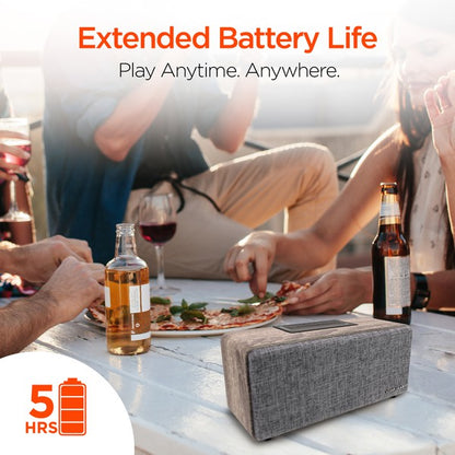 Turn up the style and the sound with the HyperGear Fabrix 2 Wireless Speaker. Wrapped in premium woven fabric and powered by rich stereo drivers, this speaker blends fashion and function for music lovers who want more than just volume. Whether you're hosting, chilling, or working, Fabrix 2 delivers immersive audio in a design that fits any space.