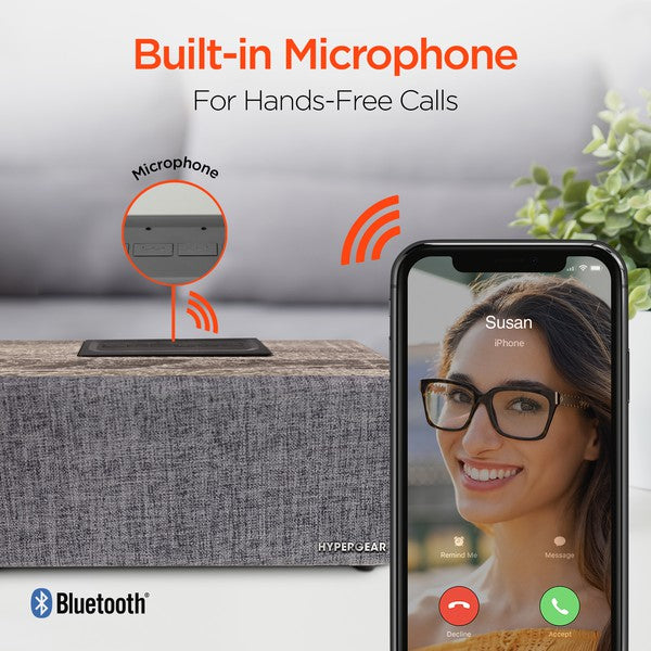 Turn up the style and the sound with the HyperGear Fabrix 2 Wireless Speaker. Wrapped in premium woven fabric and powered by rich stereo drivers, this speaker blends fashion and function for music lovers who want more than just volume. Whether you're hosting, chilling, or working, Fabrix 2 delivers immersive audio in a design that fits any space.