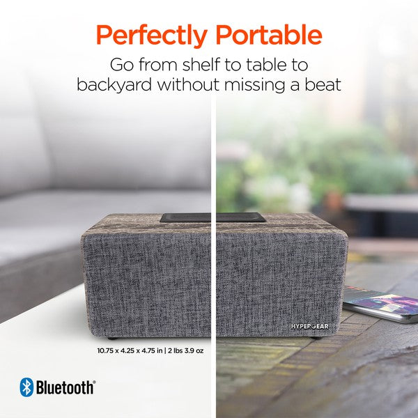 Turn up the style and the sound with the HyperGear Fabrix 2 Wireless Speaker. Wrapped in premium woven fabric and powered by rich stereo drivers, this speaker blends fashion and function for music lovers who want more than just volume. Whether you're hosting, chilling, or working, Fabrix 2 delivers immersive audio in a design that fits any space.