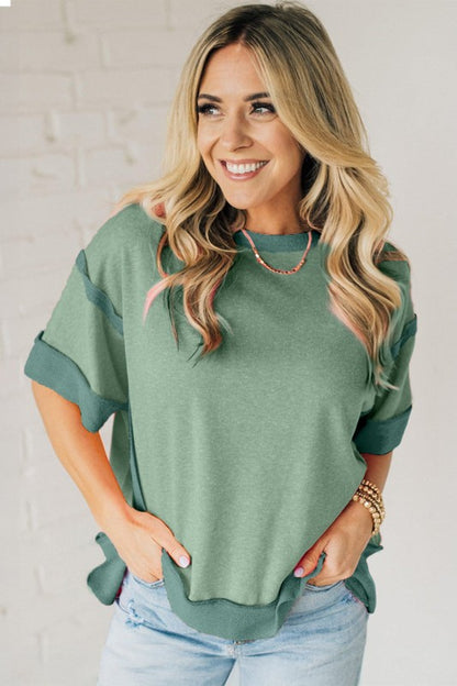 Long sleeves with ribbed cuffs to trap warmth.