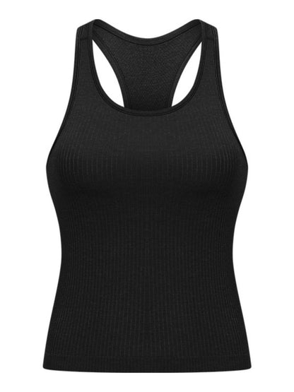 Smooth, sleek, and built to move. The JupiterGear Round Neck Racerback Tank is your everyday essential for workouts, errands, and everything in between. With a flattering round neckline and a racerback cut that frees your shoulders, this tank blends performance with polish.
