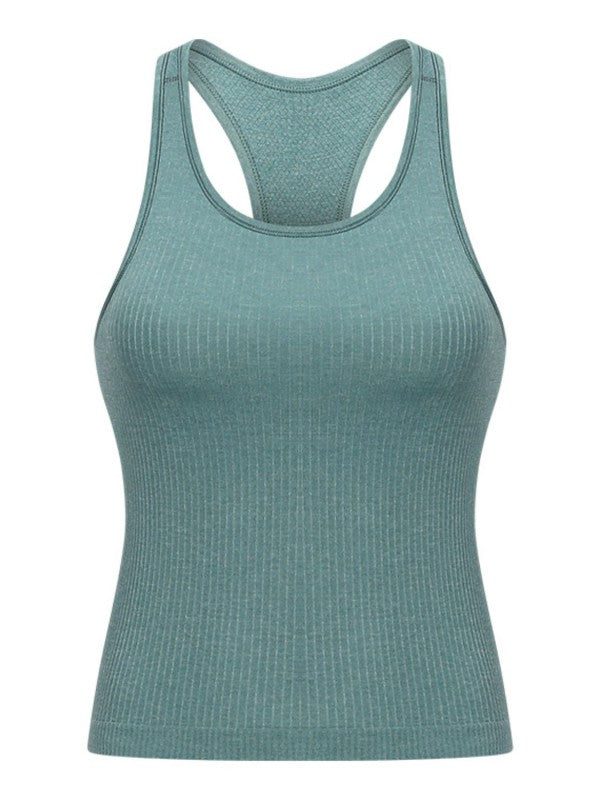 Smooth, sleek, and built to move. The JupiterGear Round Neck Racerback Tank is your everyday essential for workouts, errands, and everything in between. With a flattering round neckline and a racerback cut that frees your shoulders, this tank blends performance with polish.