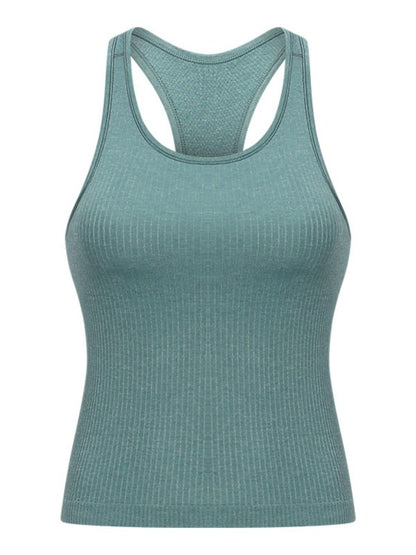 Smooth, sleek, and built to move. The JupiterGear Round Neck Racerback Tank is your everyday essential for workouts, errands, and everything in between. With a flattering round neckline and a racerback cut that frees your shoulders, this tank blends performance with polish.