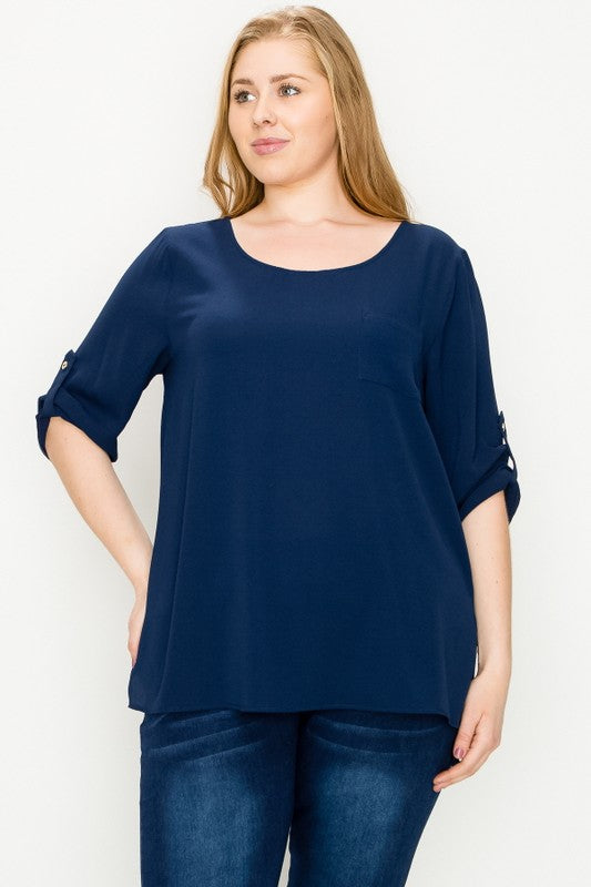 Soft koshibo knit — 97% polyester, 3% spandex — silky & stretchy. 