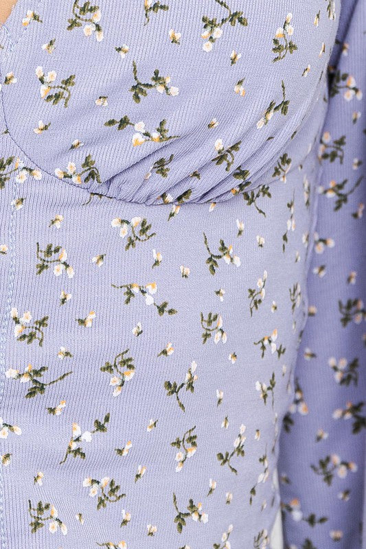 A blend of softness and stretch materials helps the top move with you.