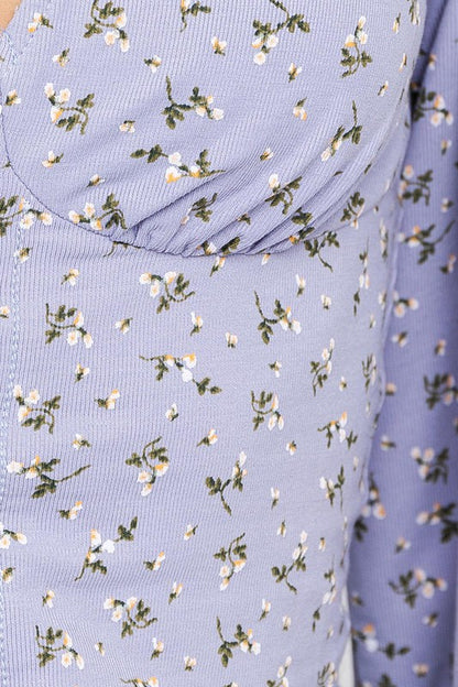 A blend of softness and stretch materials helps the top move with you.