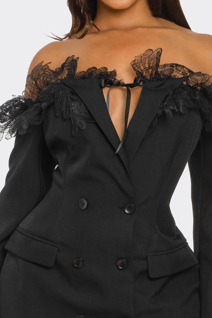 Lace Blazer Dress.