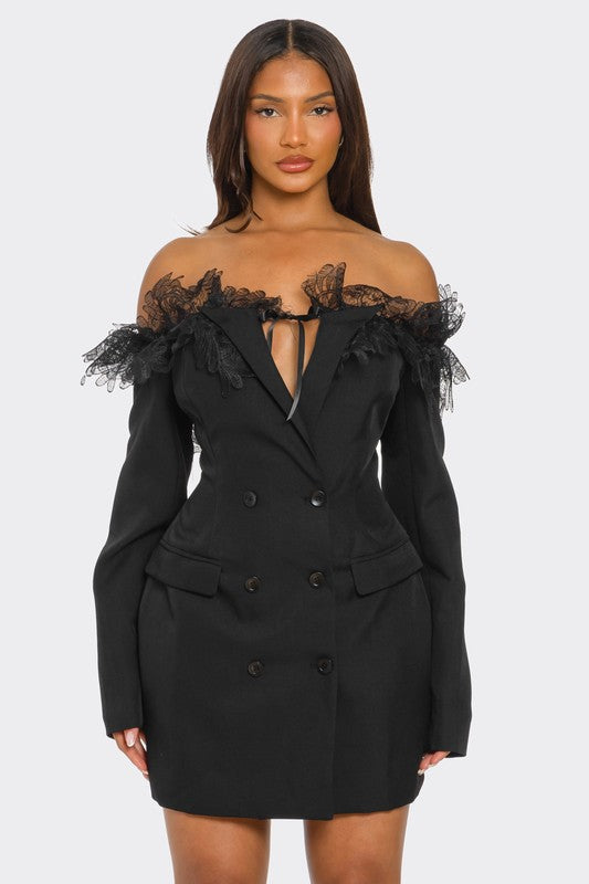 Lace Blazer Dress.