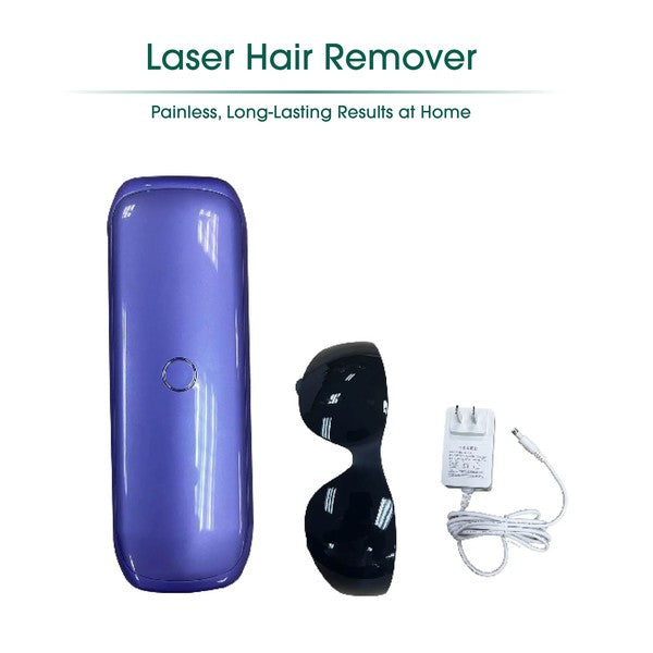 Laser IPL Hair Removal Device with ergonomic design and safety features for at-home use.

