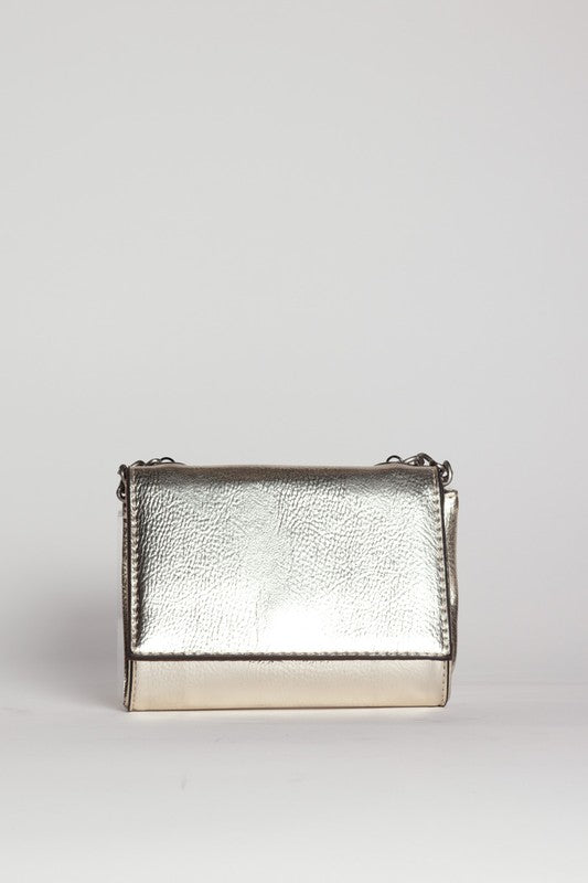 METALLIC LEATHER BAG