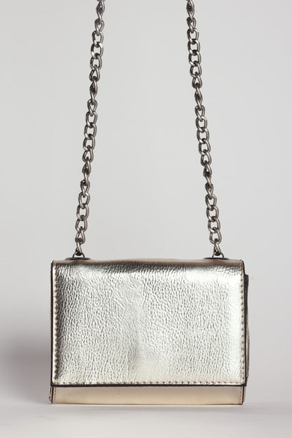 METALLIC LEATHER BAG