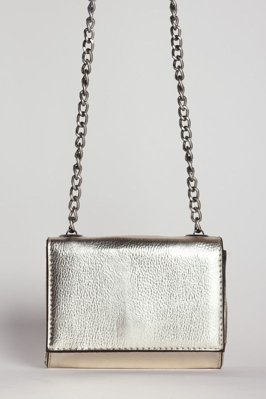 METALLIC LEATHER BAG