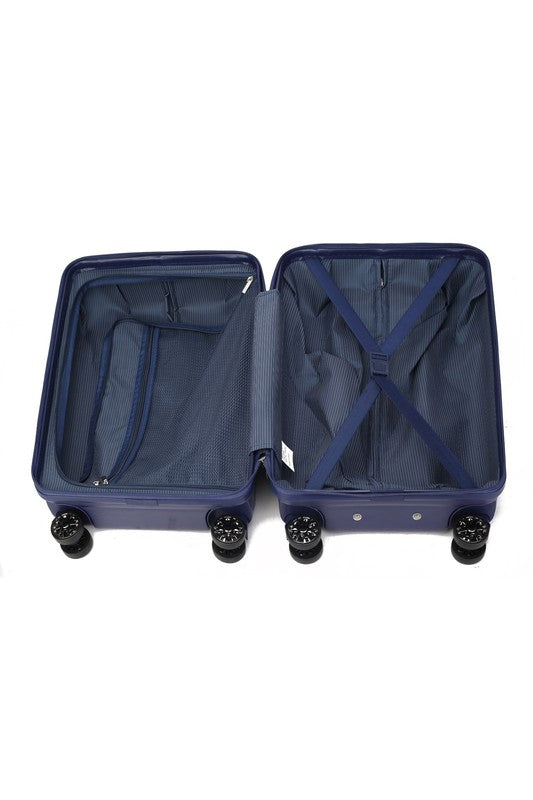 Lightweight hardside spinner suitcase featuring a contemporary design, ideal for effortless journeys.