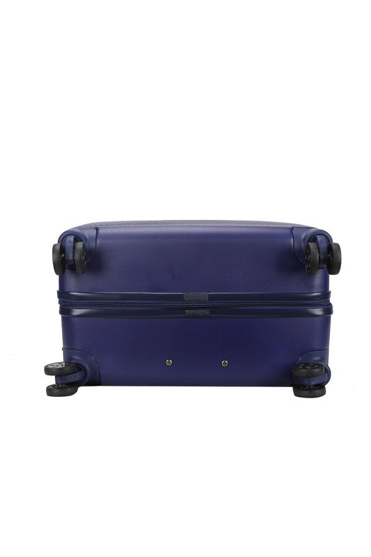 Modern textured travel bag with smooth-rolling wheels, perfect for short trips or extended travel.