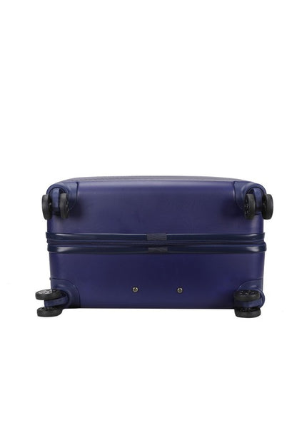 Modern textured travel bag with smooth-rolling wheels, perfect for short trips or extended travel.
