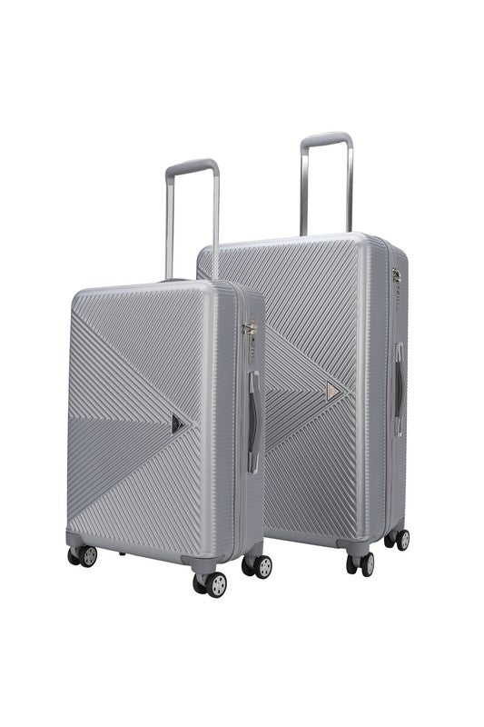 Modern textured travel bag with smooth-rolling wheels, perfect for short trips or extended travel.