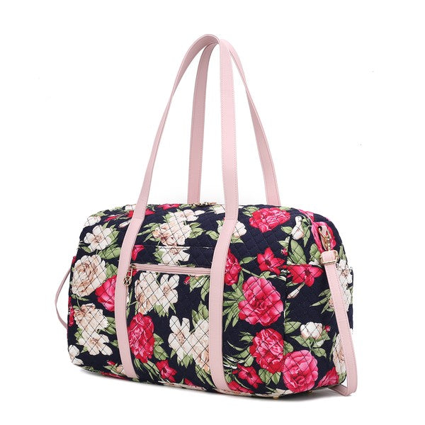 Versatile quilted travel carry-on in a sleek color, offering comfortable and chic transport.