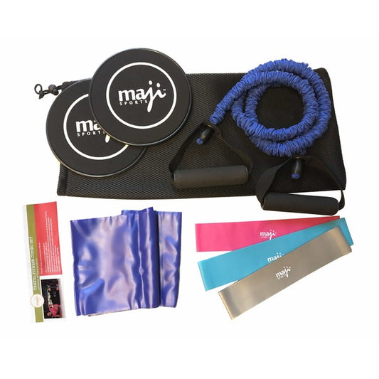 No gym? No problem. The Maji Sports Resistance and Fitness Training Bundle is your all-in-one solution for sculpting, strengthening, and sweating—anytime, anywhere. Whether you're a beginner or a seasoned athlete, this bundle gives you the tools to crush your goals from head to toe.