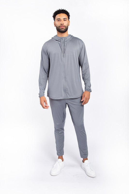 These active bottoms are designed for motion and style. With a tapered leg that adds a modern edge, they deliver a clean silhouette while keeping things flexible and functional. Made from a lightweight polyester-spandex blend, they offer breathability and stretch for workouts, errands, or everyday wear.