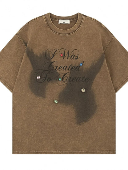 The Mens Graphic Short-Sleeve Washed T-Shirt is a comfortable, vintage-finished tee featuring a bold graphic design on soft, pre-washed fabric for a relaxed, broken-in feel.