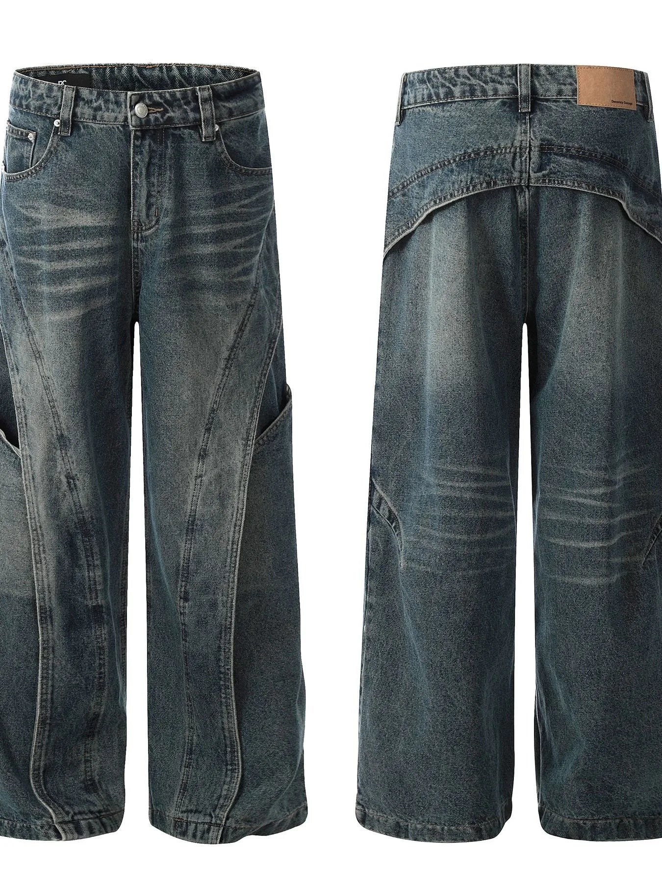 Built to stand out. These panel-washed jeans fuse rugged texture with modern tailoring, giving you a bold denim upgrade that’s anything but basic.