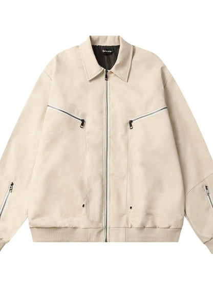 he mens-zip-up-long-sleeve-jacket-4 is a sleek, lightweight zip-up jacket featuring long sleeves, a comfortable fit, and versatile styling suitable for casual and outdoor wear.