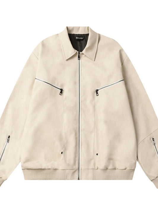 he mens-zip-up-long-sleeve-jacket-4 is a sleek, lightweight zip-up jacket featuring long sleeves, a comfortable fit, and versatile styling suitable for casual and outdoor wear.