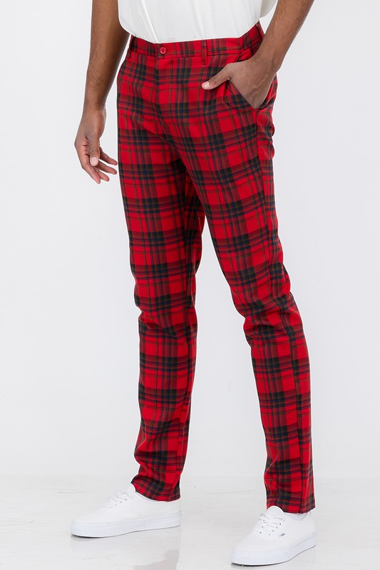 These plaid trousers are the perfect blend of timeless sophistication and contemporary street style. Whether you're dressing for the office, a night out, or a casual day in the city, these pants make a statement without saying a word.
