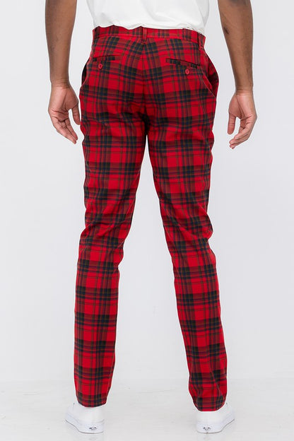 These plaid trousers are the perfect blend of timeless sophistication and contemporary street style. Whether you're dressing for the office, a night out, or a casual day in the city, these pants make a statement without saying a word.