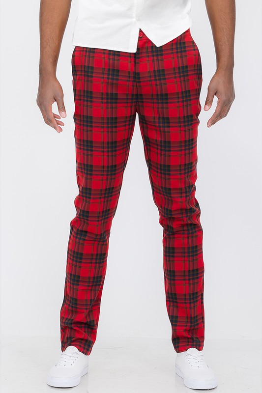 MThese plaid trousers are the perfect blend of timeless sophistication and contemporary street style. Whether you're dressing for the office, a night out, or a casual day in the city, these pants make a statement without saying a word.