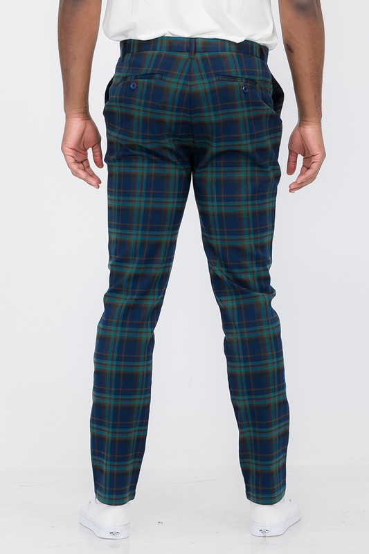 Timeless pattern. Modern fit. These plaid trousers are your ticket to effortless style—whether you're dressing for a sharp office look or a laid-back weekend vibe.