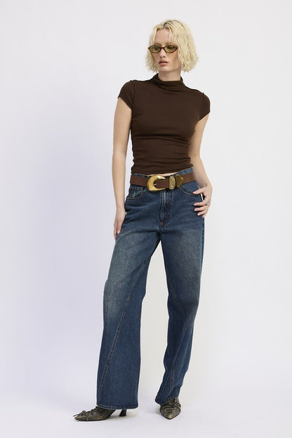 Fabric blend of 75% Polyester, 17% Rayon, 8% Spandex — soft stretch and comfort with shape retention. 