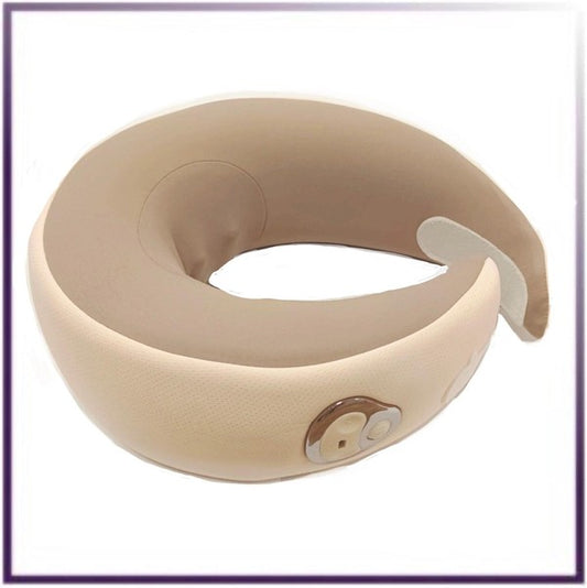Multi-purpose neck massage pillow with heat therapy, ergonomic design, and versatile use for neck, shoulders, and back.

