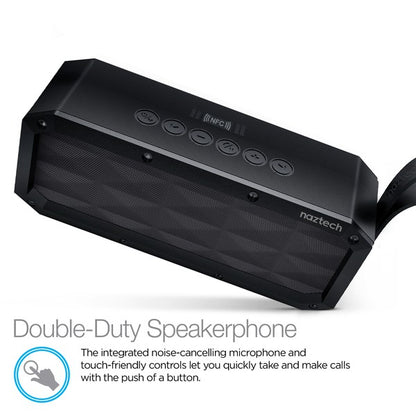 Meet your portable powerhouse—the Naztech SoundBrick. Whether you're chilling indoors or turning up the vibes outside, this speaker delivers rich, room-filling sound in a rugged, compact design. With wireless freedom, booming bass, and all-day battery life, it’s your go-to for music that moves with you.