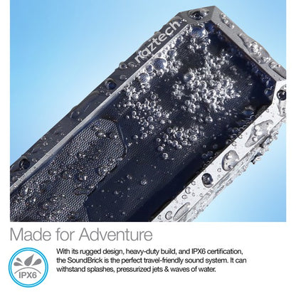 Meet your portable powerhouse—the Naztech SoundBrick. Whether you're chilling indoors or turning up the vibes outside, this speaker delivers rich, room-filling sound in a rugged, compact design. With wireless freedom, booming bass, and all-day battery life, it’s your go-to for music that moves with you.