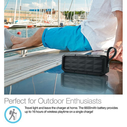 Meet your portable powerhouse—the Naztech SoundBrick. Whether you're chilling indoors or turning up the vibes outside, this speaker delivers rich, room-filling sound in a rugged, compact design. With wireless freedom, booming bass, and all-day battery life, it’s your go-to for music that moves with you.