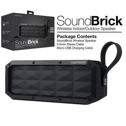 Meet your portable powerhouse—the Naztech SoundBrick. Whether you're chilling indoors or turning up the vibes outside, this speaker delivers rich, room-filling sound in a rugged, compact design. With wireless freedom, booming bass, and all-day battery life, it’s your go-to for music that moves with you.