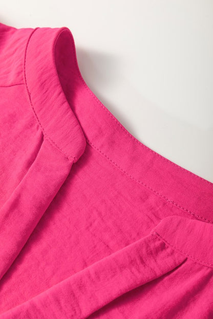 Hem and cut are designed to fit loosely over the body for comfort. 