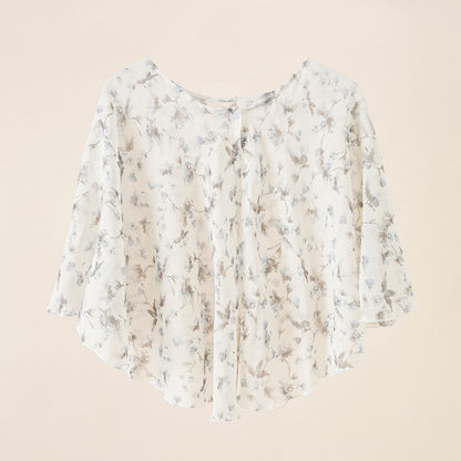 Spring Summer Thin Sun Proof Coat Small Shawl All Match Short Chiffon Sun Protection Clothing Thin Shawl
