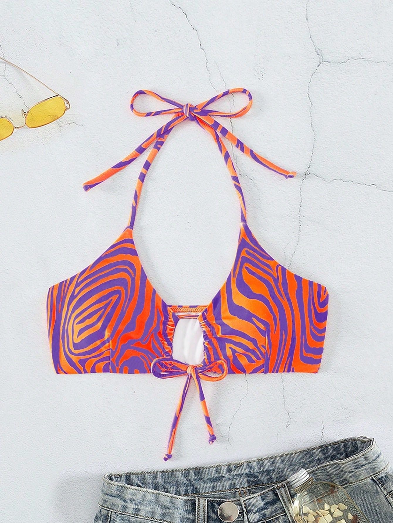 Women Swimsuit Exercise Bikini Swimsuit Bikini Unlined Top