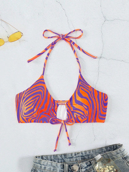 Women Swimsuit Exercise Bikini Swimsuit Bikini Unlined Top