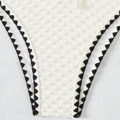 Bikini Swimsuit Sexy Split White Women Swimsuit Bikini Printed Swimming Sets