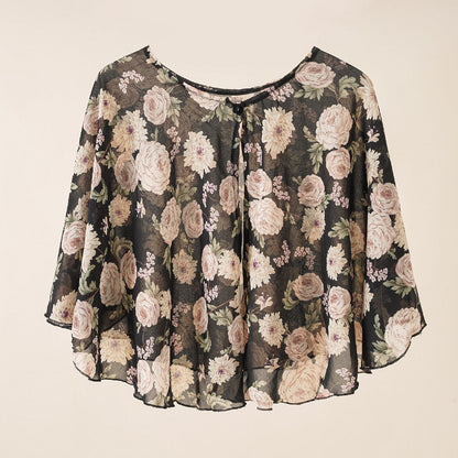 Spring Summer Thin Sun Proof Coat Small Shawl All Match Short Chiffon Sun Protection Clothing Thin Shawl