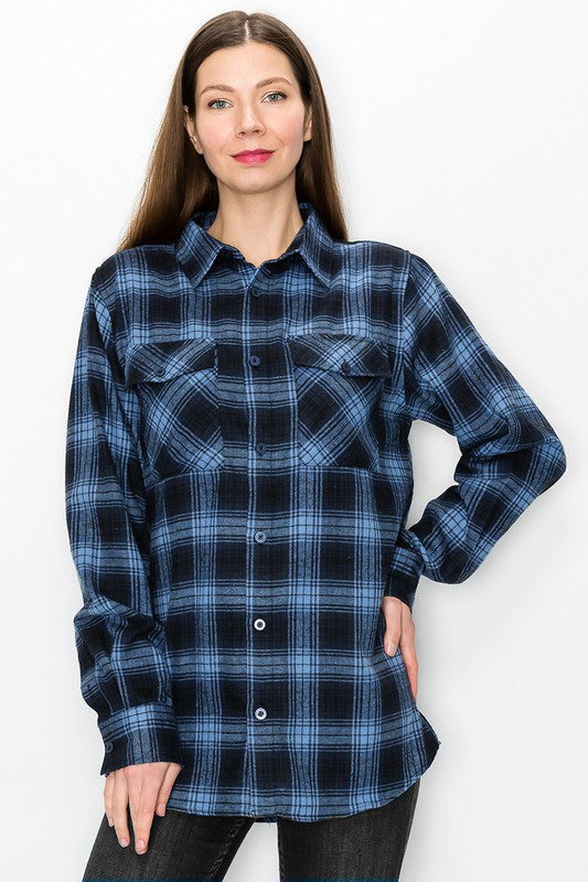 Classic checkered plaid design for a timeless look.