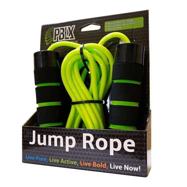 The PBLX Weighted Jump Rope isn’t just for skipping—it’s for sculpting. Designed to torch calories, build endurance, and activate upper-body strength, this rope turns every jump into a full-body challenge. Whether you're training for speed, stamina, or serious sweat, it’s built to keep up.