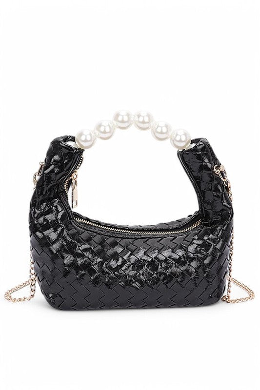 Pearl Handle Metallic Clutch